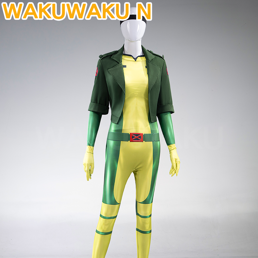 Cosplay Anime N - Roguee Kostüm Anime Cosplay【XS-3XL】WakuWaku-N Damen Grün-Gelber