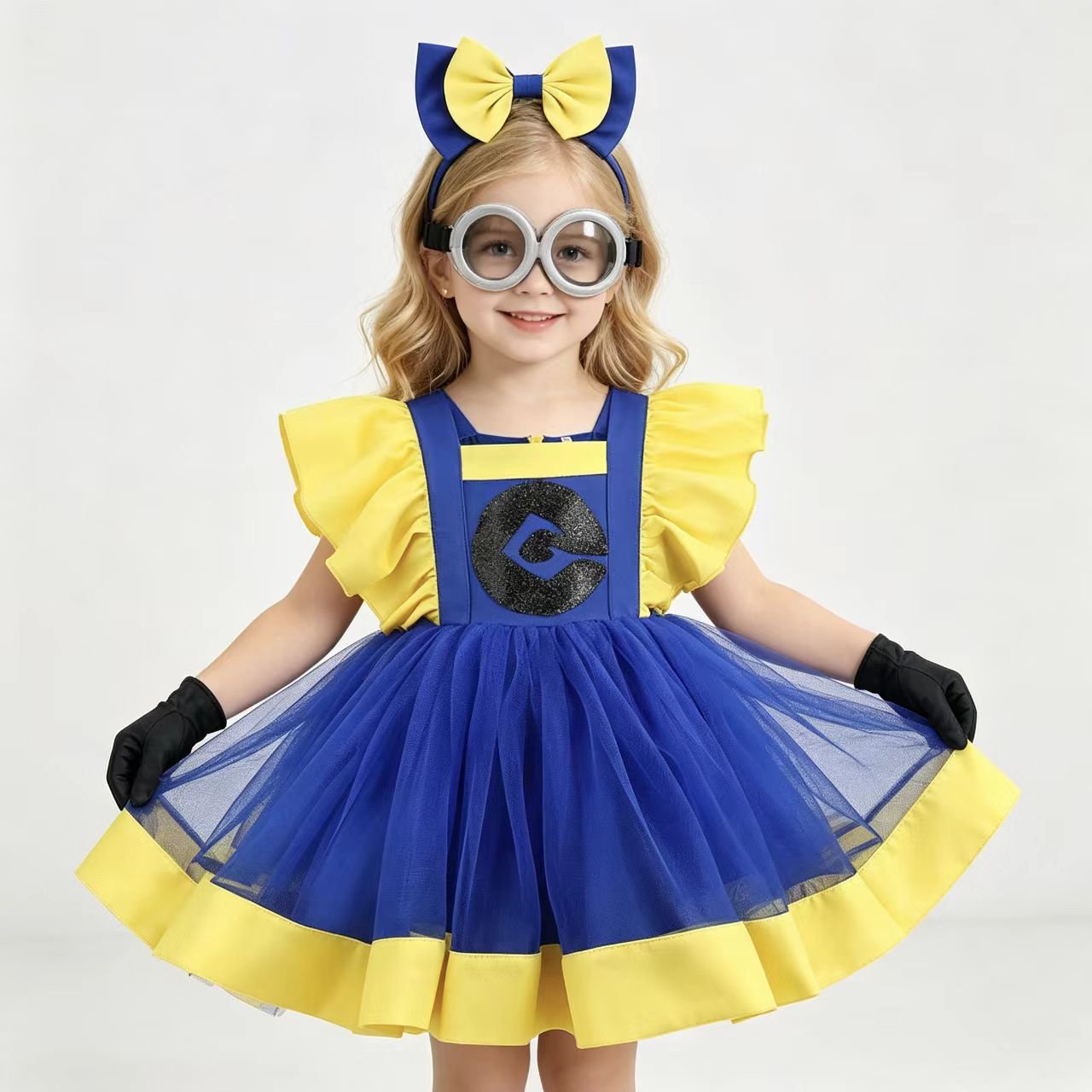 Anime Cosplay Little Girl - Halloween-Party-Outfit für Kinder, Cartoon-Cosplay-Outfit, Geburtstag, Karneval,