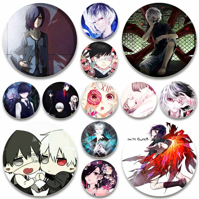 Tokyo Ghoul Mask - Anime Tokio Ghul Broschen für Rucksack