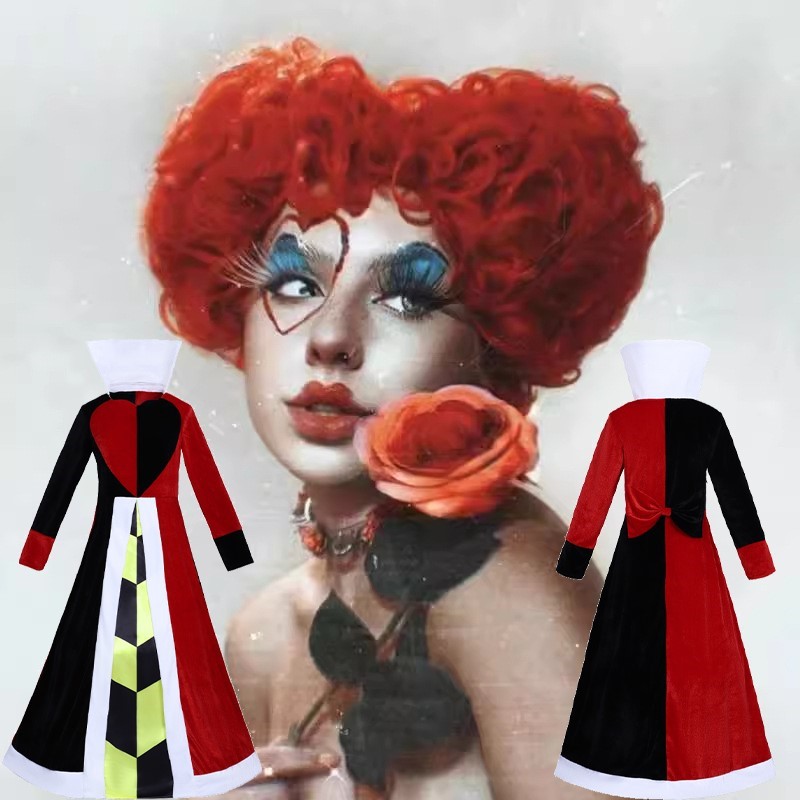 Anime Cosplay Red Hair - Königin Anime Rotes Herz Film Cosplay