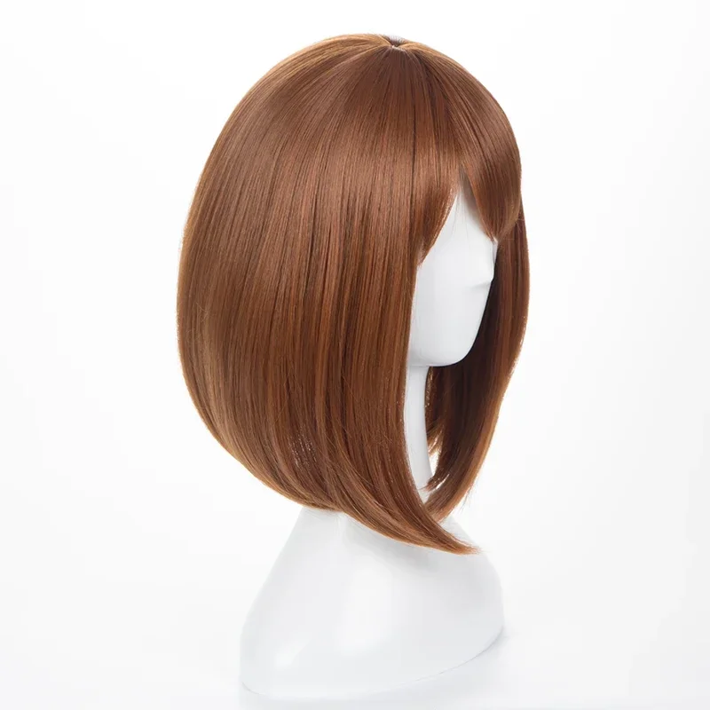 Anime Cosplay Website - Kurze braune Bob-Perücke, hitzebeständig, Cosplay-Kostüm-Perücke, Anime