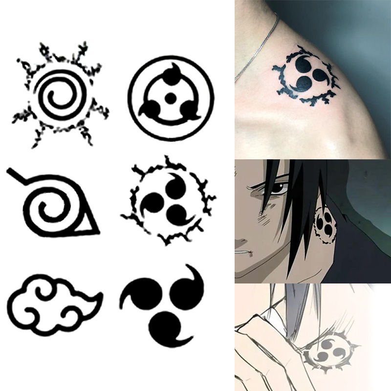 Naruto Headband Metal - Anime Naruto Tattoo Aufkleber Spielzeug Fluch