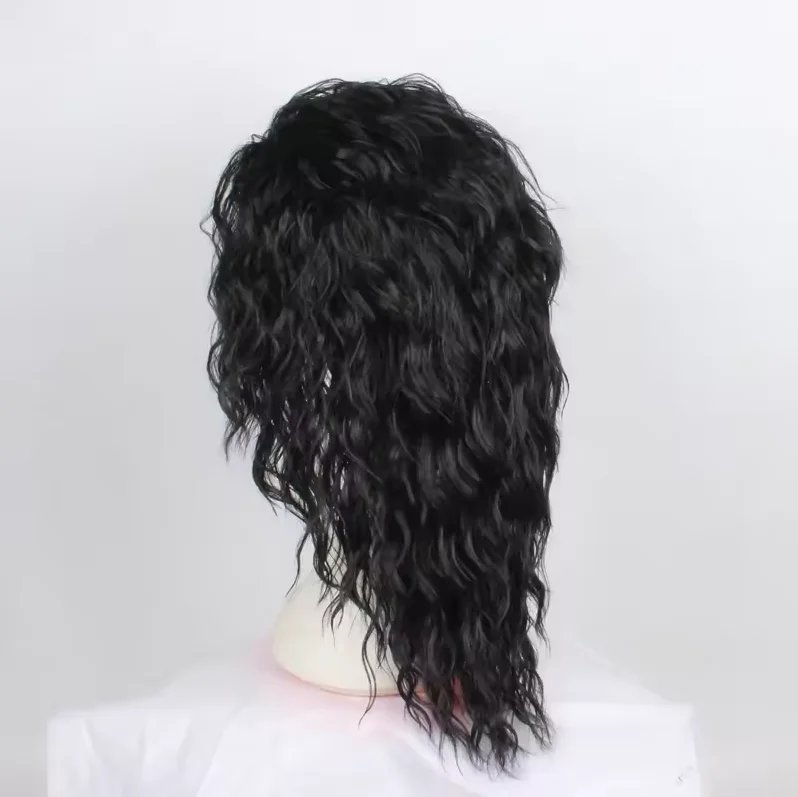 Anime Cosplay Long Black Hair - Michael Jackson Cosplay-Perücke oder -Brille, MJ,