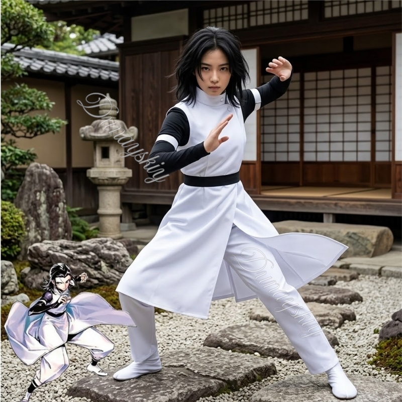 Cosplay Anime Jjk - JJK Yuta Okkotsu Neuankömmling Krieger-Kostüm Schwarze