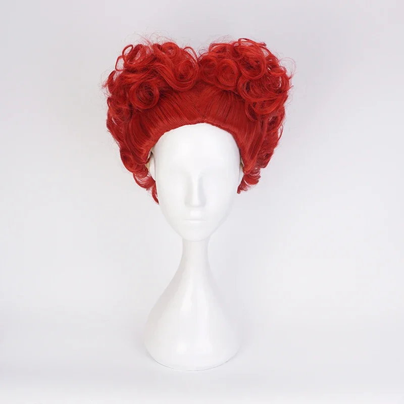 Anime Cosplay Red Hair - Alice Red Queen Cosplay Perücke Königin