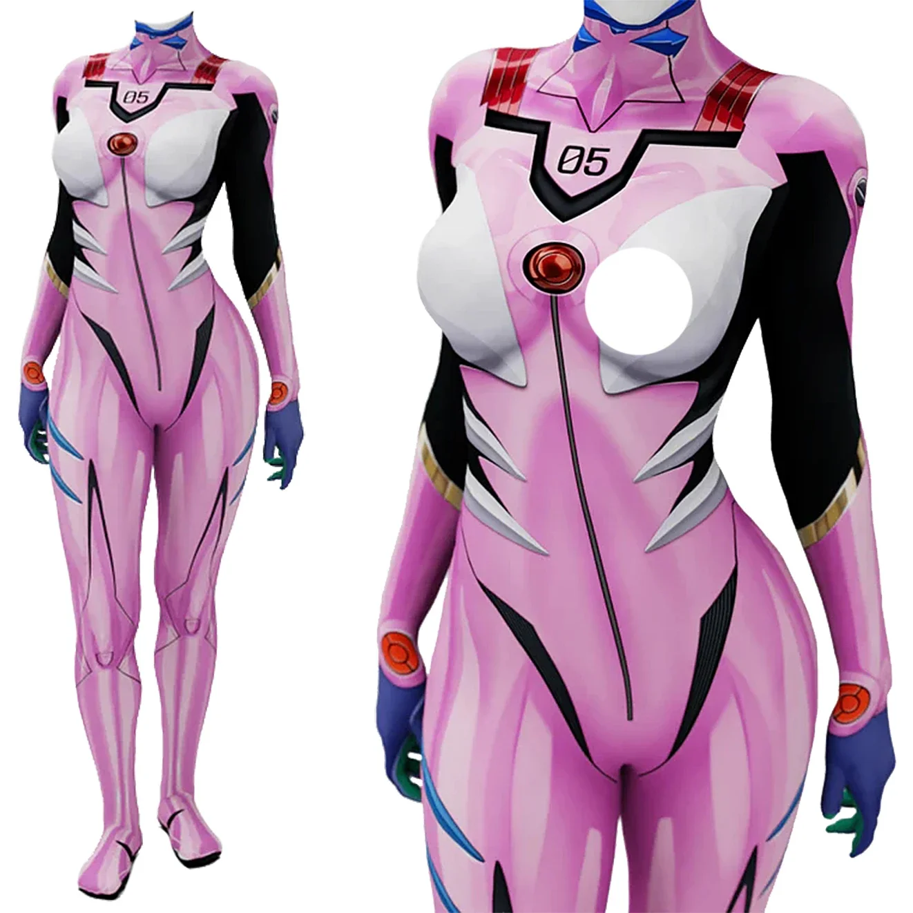 Anime Cosplay Girl - Anime EVA 05 Makinami Cosplay Kostüm