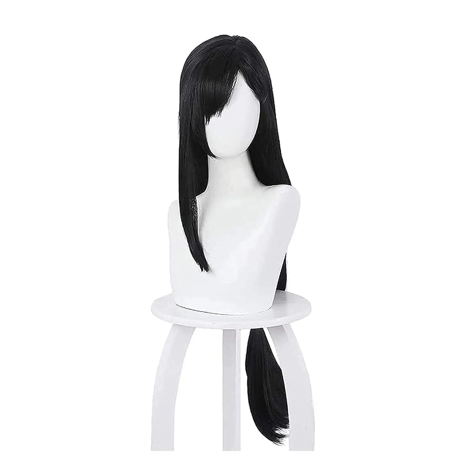Anime Cosplay Long Black Hair - Tifa Lockhart Cosplay-Perücke, Anime, lang, schwarz,