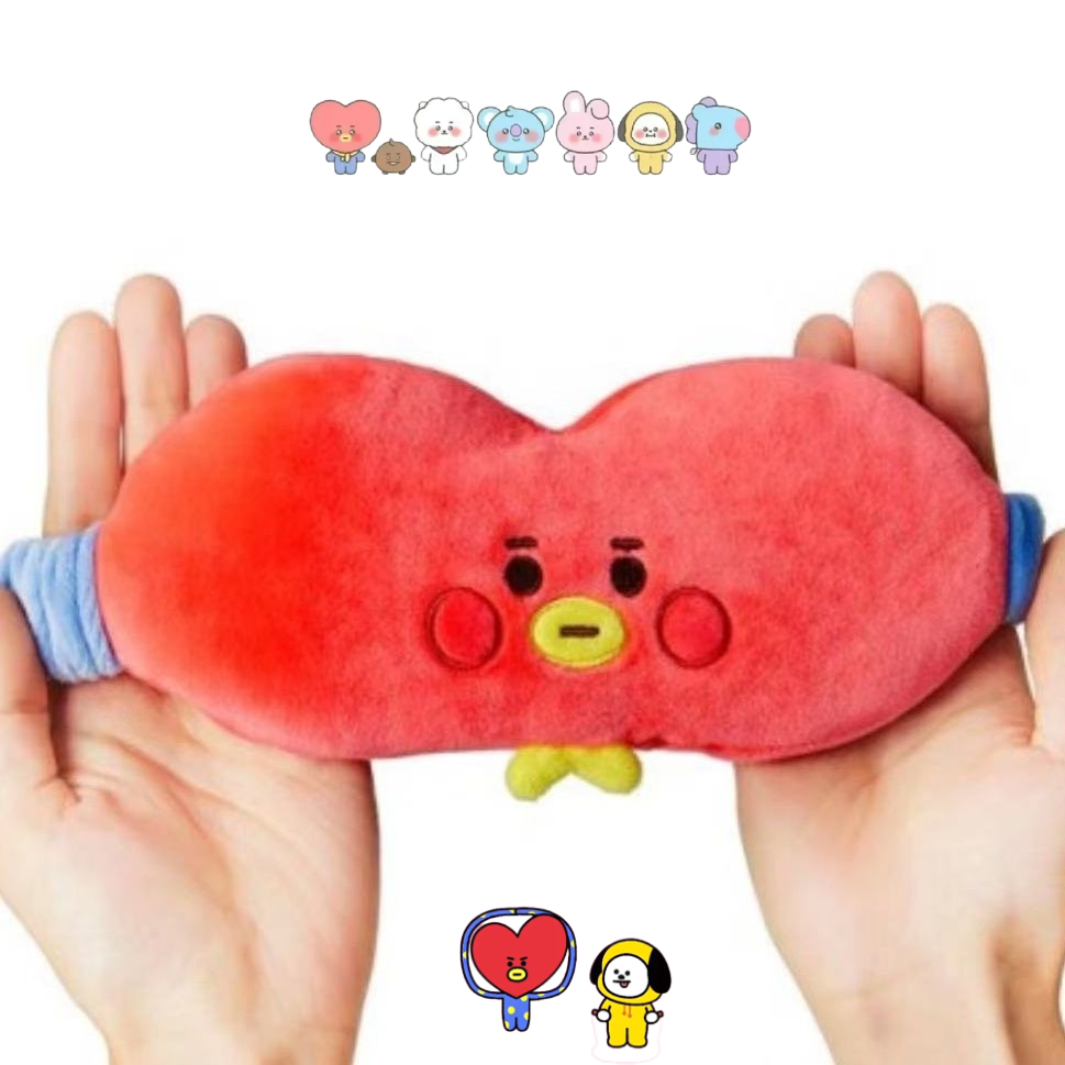 Anime Cosplay With Mask - BT21 Cartoon Niedliche Plüsch-Augenmaske Kawaii Unisex
