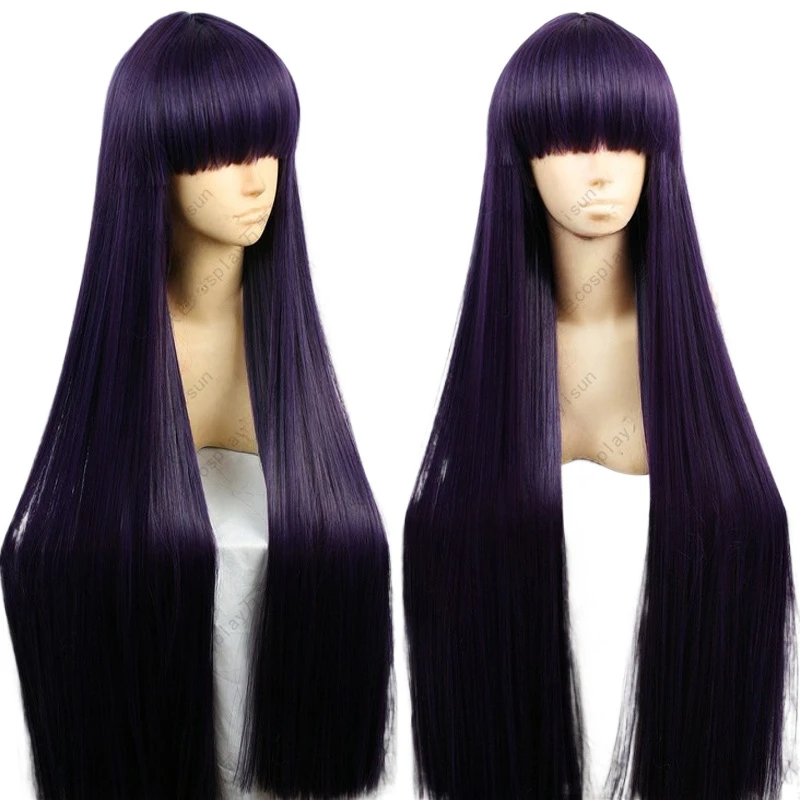 Anime Cosplay Long Black Hair - Sailor Mars Rei Hino 100 cm