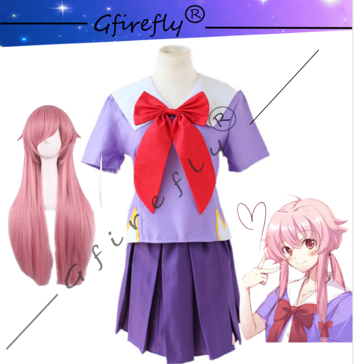 Anime Cosplay Manga - Future Diary Anime-Charakter Gasai Yuno' lila