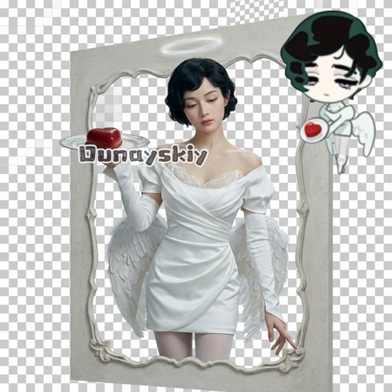 Cosplay Anime Black Hair - Sua Neues Kleidungs-Set Cosplay Kostüm Perücke
