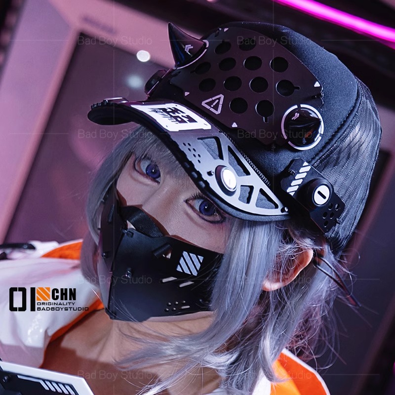 Anime Cosplay With Mask - 2025 Spiel Cyberpunk Cosplay Maske Zubehör