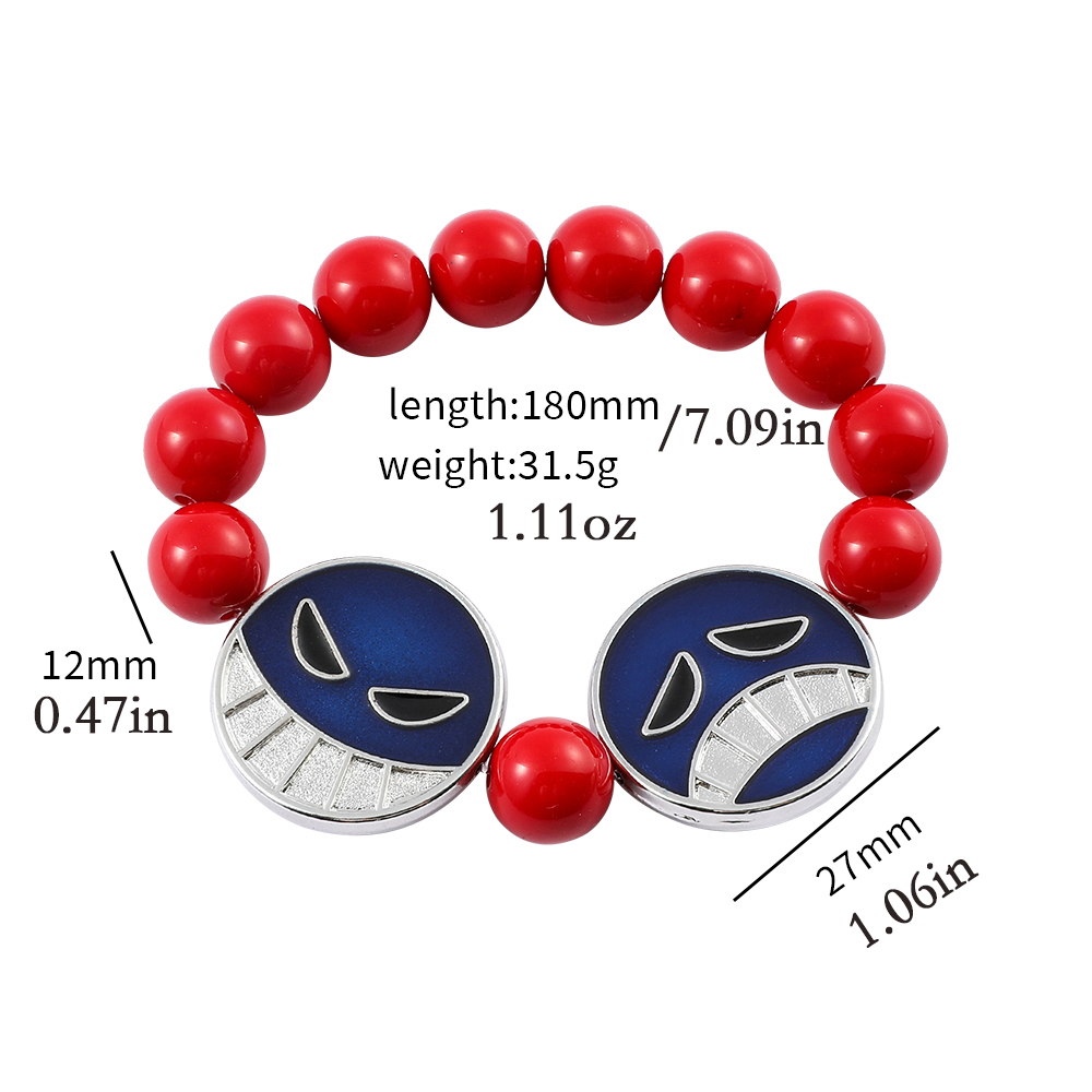 Anime rote Perlen Gesicht Armb – Anime Cosplay Website Bewertung und Preis