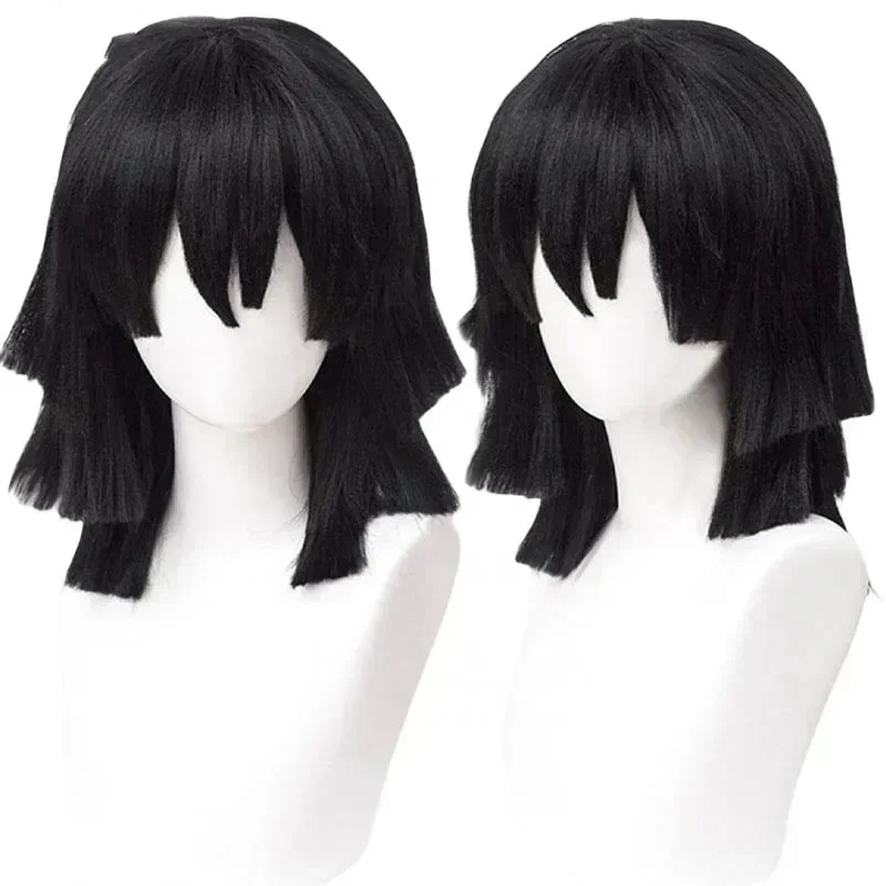 2026 Hochwertige Iguro Obanai  – Cosplay Anime Black Hair Bewertung und Preis
