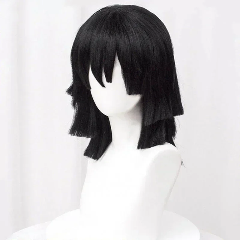 2026 Hochwertige Iguro Obanai  – Cosplay Anime Black Hair Bewertung und Preis