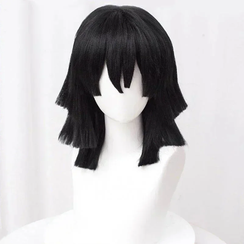 2026 Hochwertige Iguro Obanai  – Cosplay Anime Black Hair Bewertung und Preis