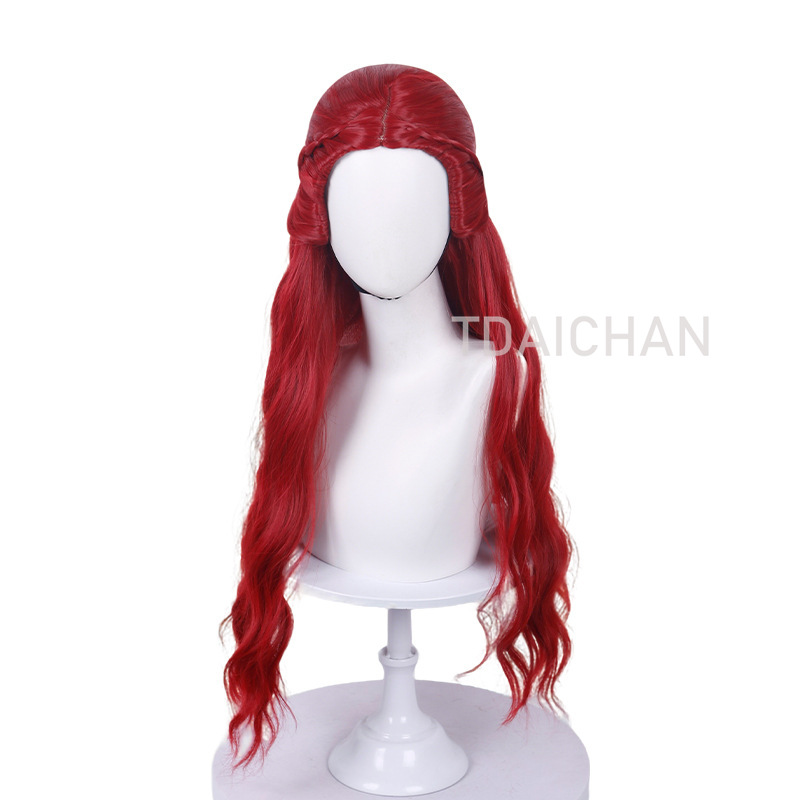 Lockige Cosplay-Perücke, rote  – Anime Cosplay Red Hair Bewertung und Preis