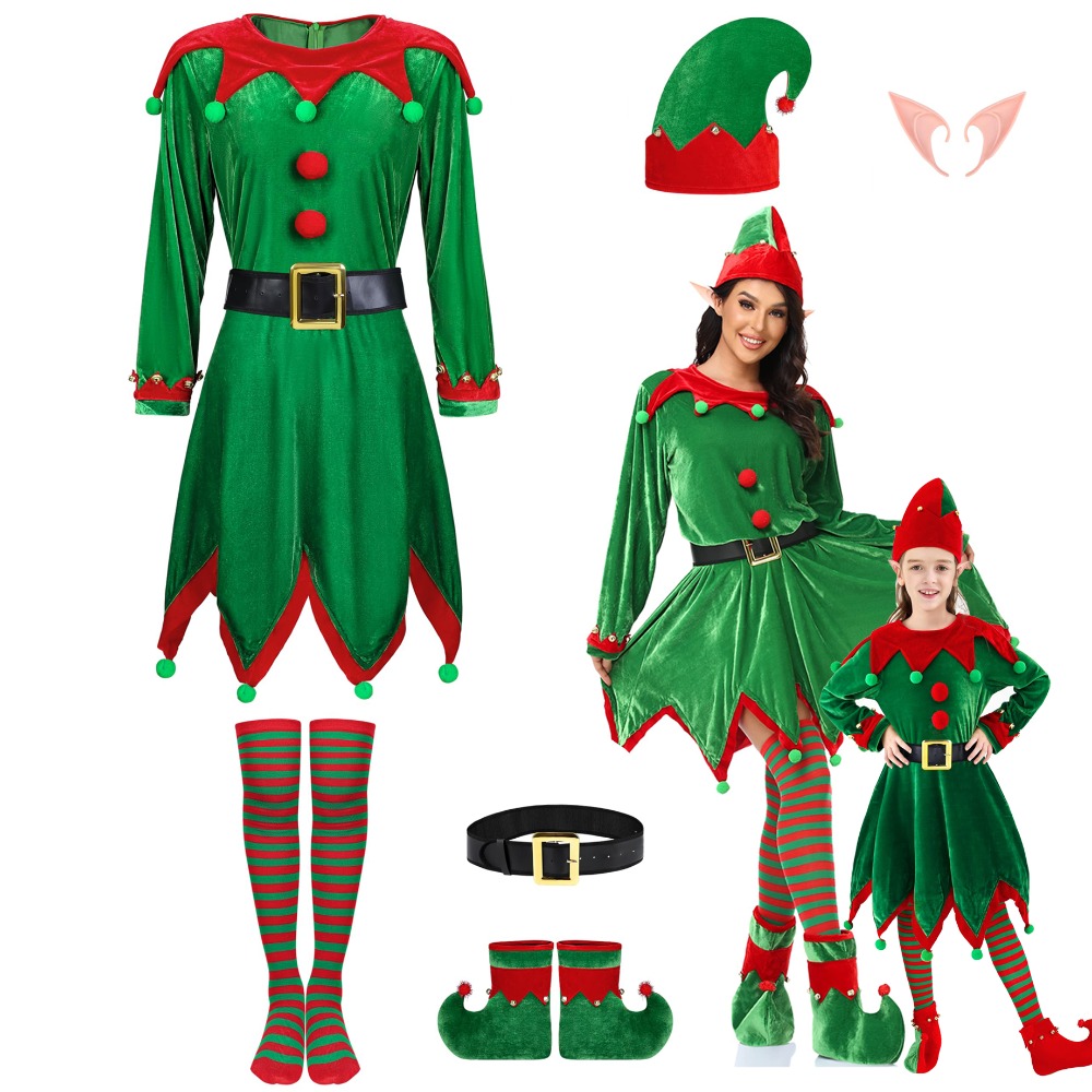 6er-Pack Weihnachtselfen-Kostü – Anime Cosplay Little Girl Bewertung und Preis