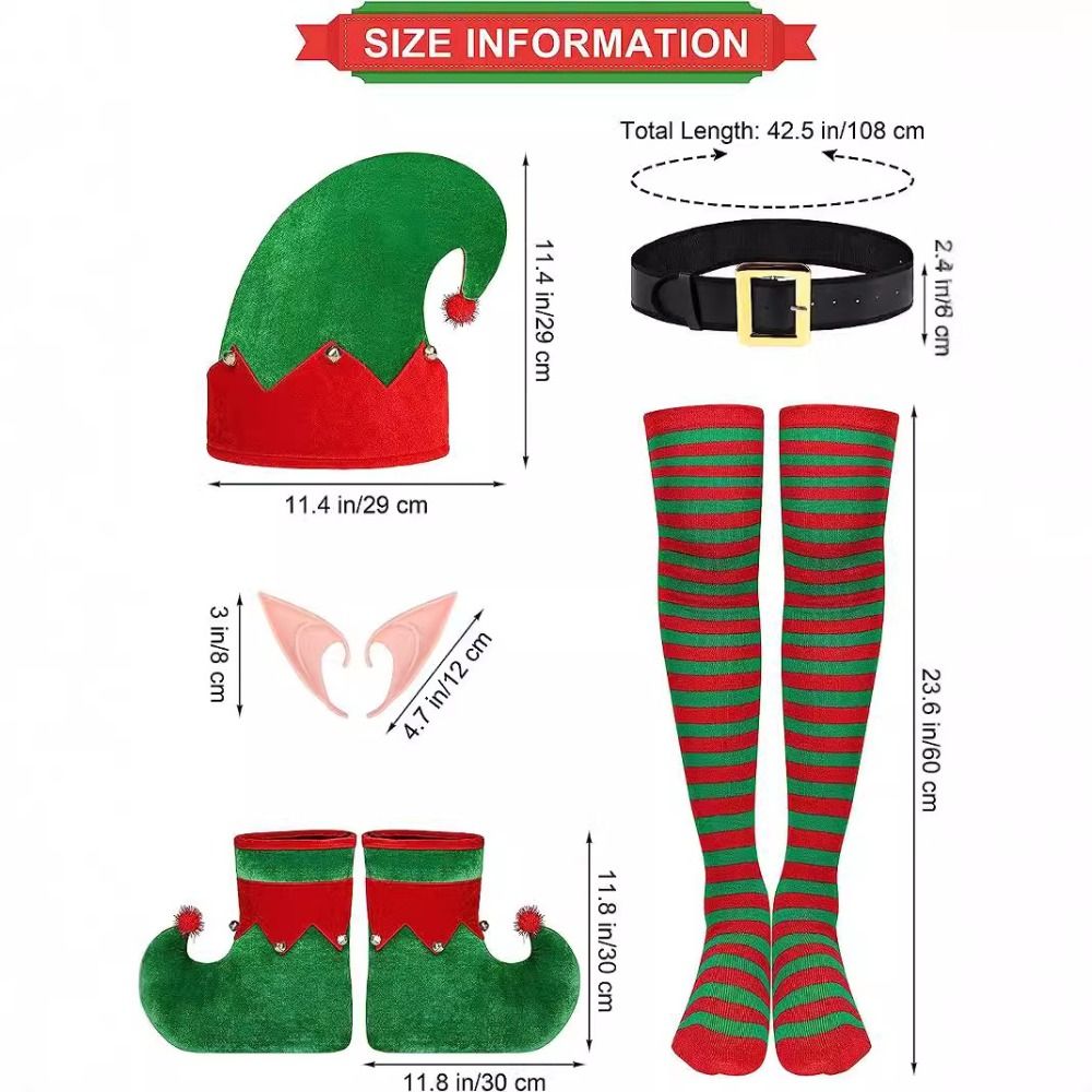 6er-Pack Weihnachtselfen-Kostü – Anime Cosplay Little Girl Bewertung und Preis