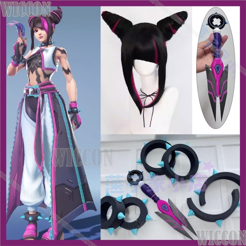 Kiriko Juri Spiel Han Over Cos – Cosplay Anime Black Hair Bewertung und Preis