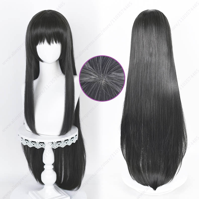 Akemi Homura 90cm lang gerade  – Anime Cosplay Long Black Hair Bewertung und Preis