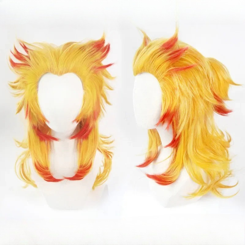 Rengoku Kyoujurou Perücke Kime – Anime Cosplay Red Hair Bewertung und Preis