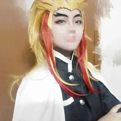 Rengoku Kyoujurou Perücke Kime – Anime Cosplay Red Hair Bewertung und Preis