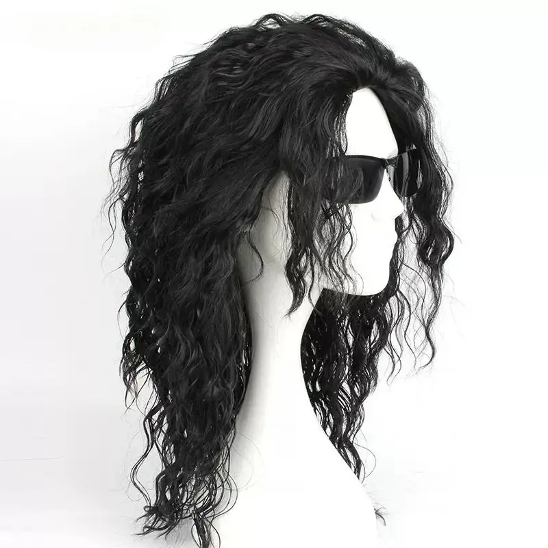 MJ Michael Cosplay Schwarze Pe – Anime Cosplay Long Black Hair Bewertung und Preis