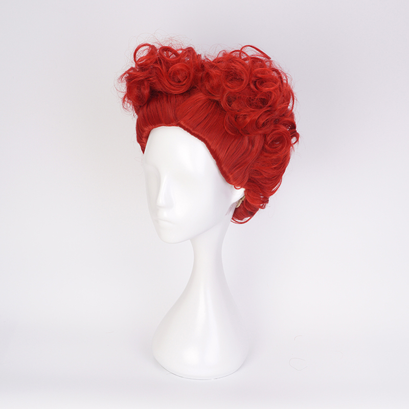 Alice Red Queen Cosplay Perück – Anime Cosplay Red Hair Bewertung und Preis
