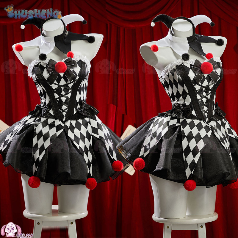 Joker Zirkus Farbblock Cosplay – Anime Cosplay With Mask Bewertung und Preis
