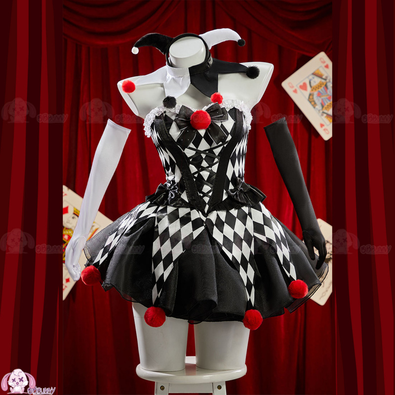 Joker Zirkus Farbblock Cosplay – Anime Cosplay With Mask Bewertung und Preis