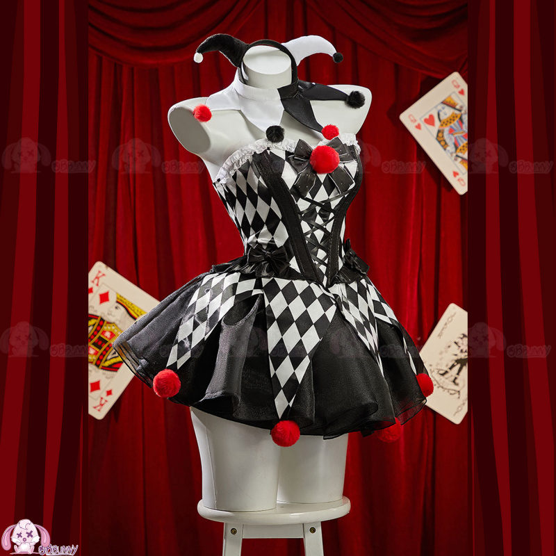 Joker Zirkus Farbblock Cosplay – Anime Cosplay With Mask Bewertung und Preis