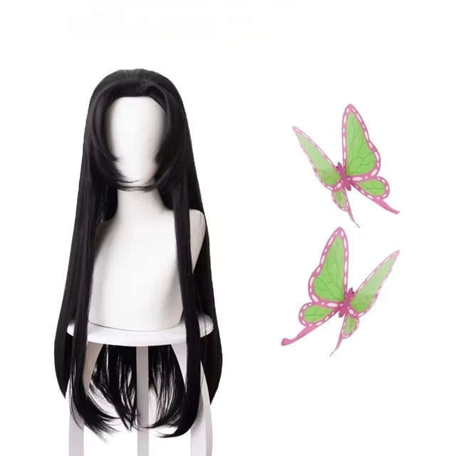Anime Kochou Kanae Perücke Kim – Anime Cosplay Long Black Hair Bewertung und Preis