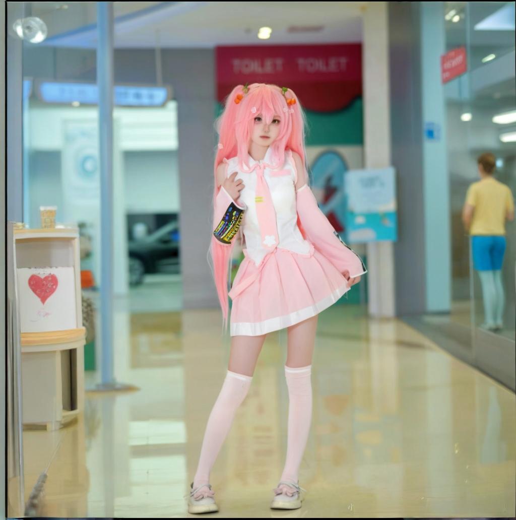 NEUE Rosa Miku Cosplay Kostüm  – Cosplay Anime N Bewertung und Preis