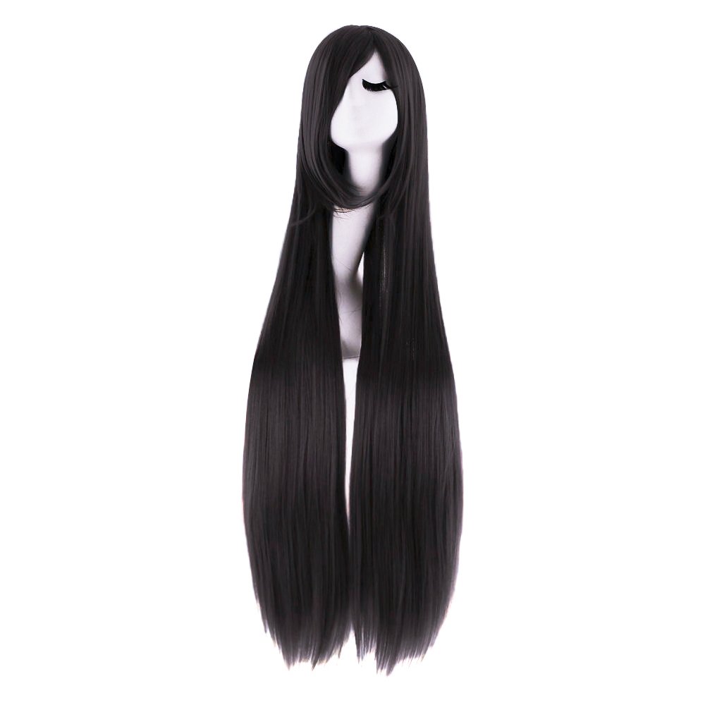 40 Zoll 100 cm lange gerade Co – Anime Cosplay Long Black Hair Bewertung und Preis