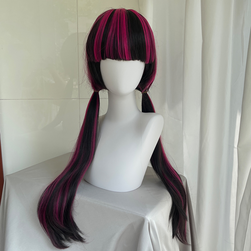 Hochwertige Film-Draculaura Co – Anime Cosplay Long Black Hair Bewertung und Preis