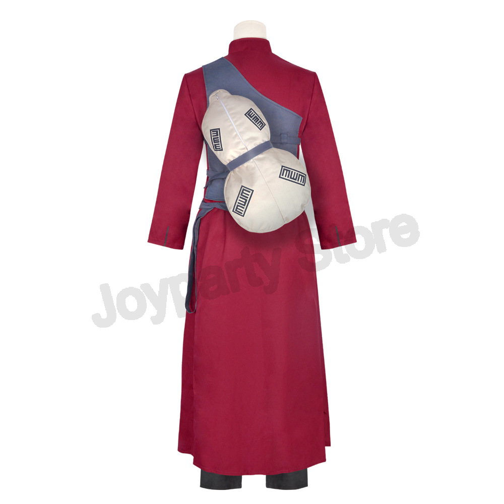 Gaara Cosplay Kostüm Sand Fünf – Anime Cosplay Red Hair Bewertung und Preis