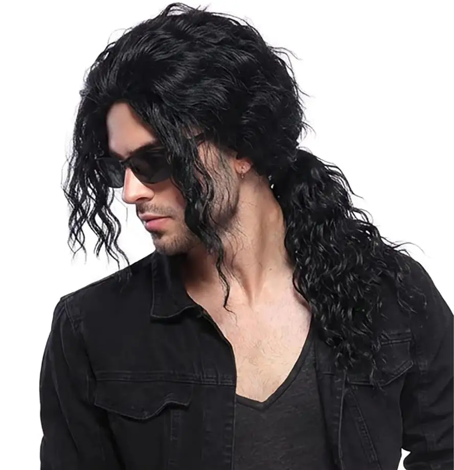 Anime Michael Jackson Cosplay  – Anime Cosplay Long Black Hair Bewertung und Preis